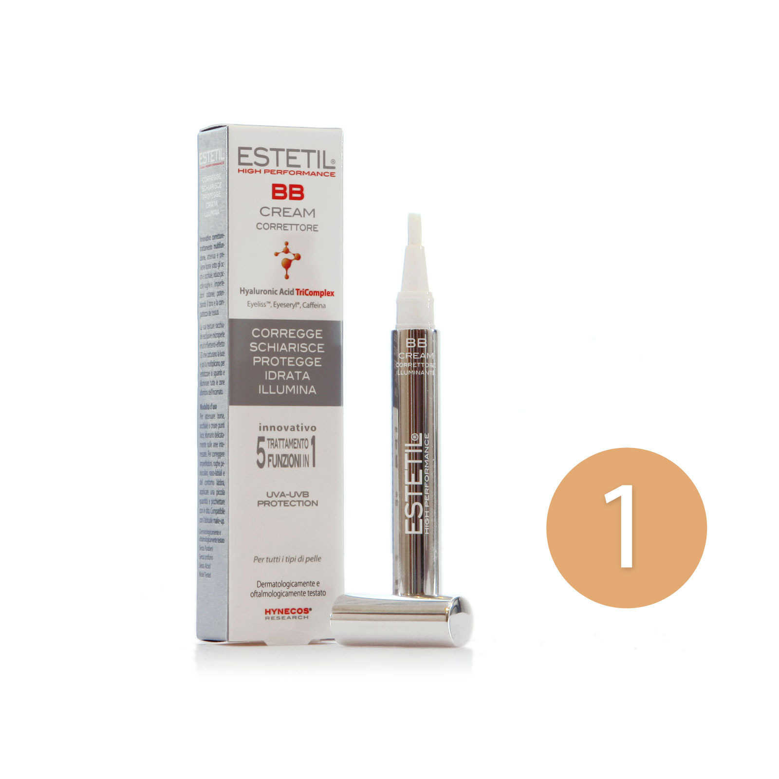 Estetil BB Cream Correttore Contorno Occhi Colore N.01