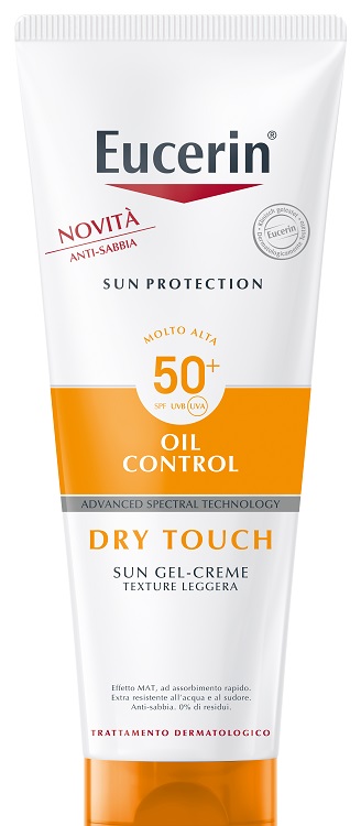 Eucerin Oil Control - Crema Solare Corpo con Protezione Molto Alta SPF 50+ - 200 ml