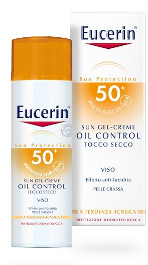 Eucerin Sun Oil Control - Crema Solare Viso per Pelle Grassa con Protezione Molto Alta SPF 50+ - 50 ml