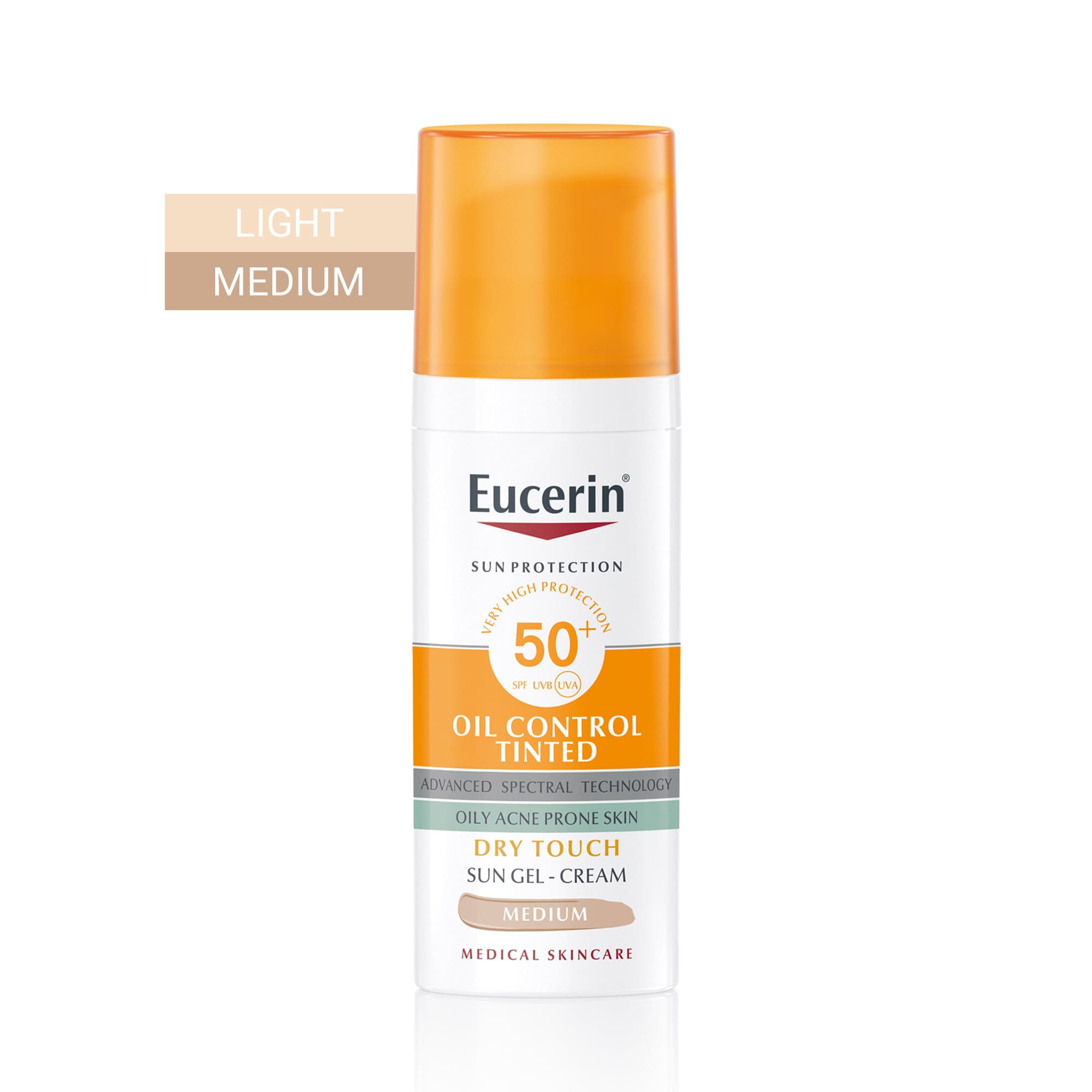 EUCERIN SUN OIL CONTROL TINTED CREAM SPF50+ 50 ML