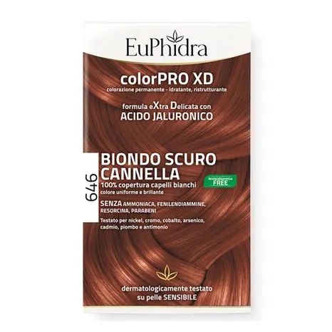 Euphidra ColorPro XD 646 Biondo Scuro Cannella Tintura Capelli