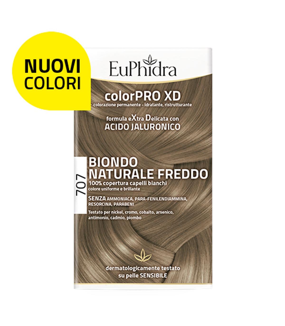 Euphidra ColorPro XD 707 Biondo Naturale Freddo Tintura Capelli