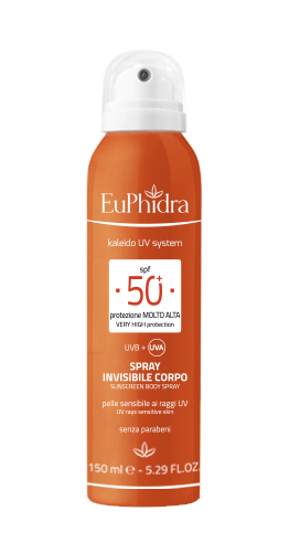Euphidra Spray Solare Corpo Invisibile SPF50+ 150 ml