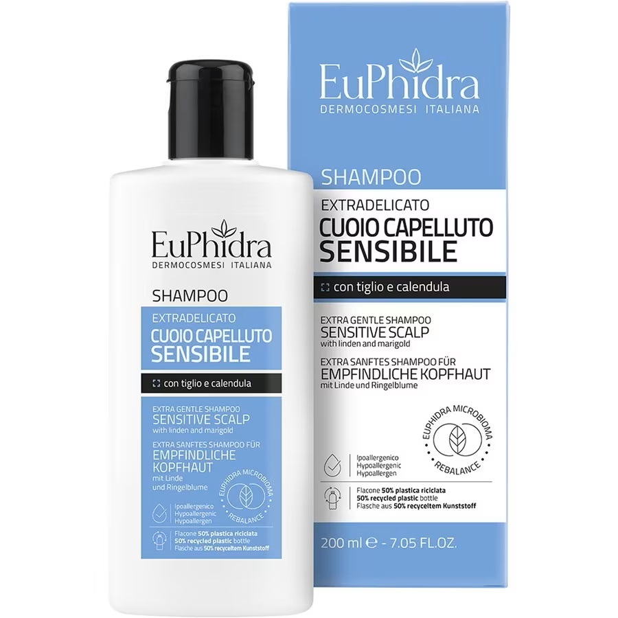 Euphidra Shampoo Cuoio Capelluto Sensibile 200 ml