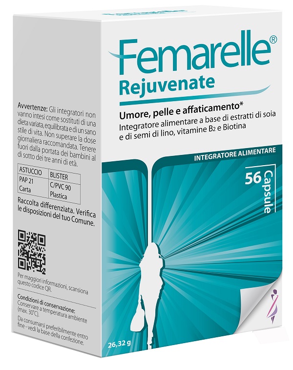 Femarelle Rejuvenate Integratore per Umore Pelle e Affaticamento 56 Capsule