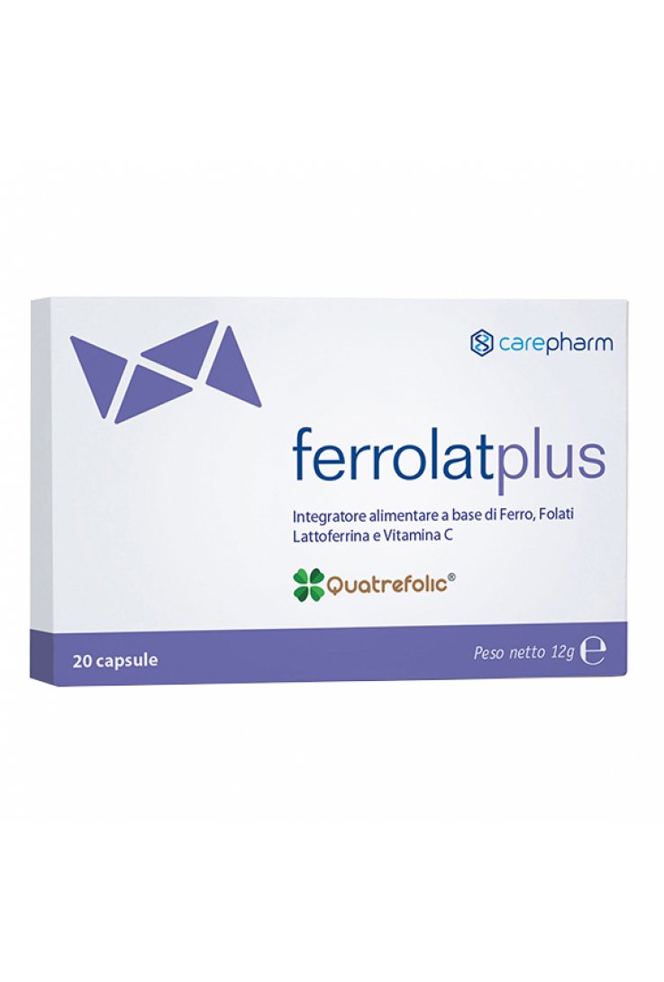 Ferrolat Plus - Integratore di Ferro - 20 Capsule