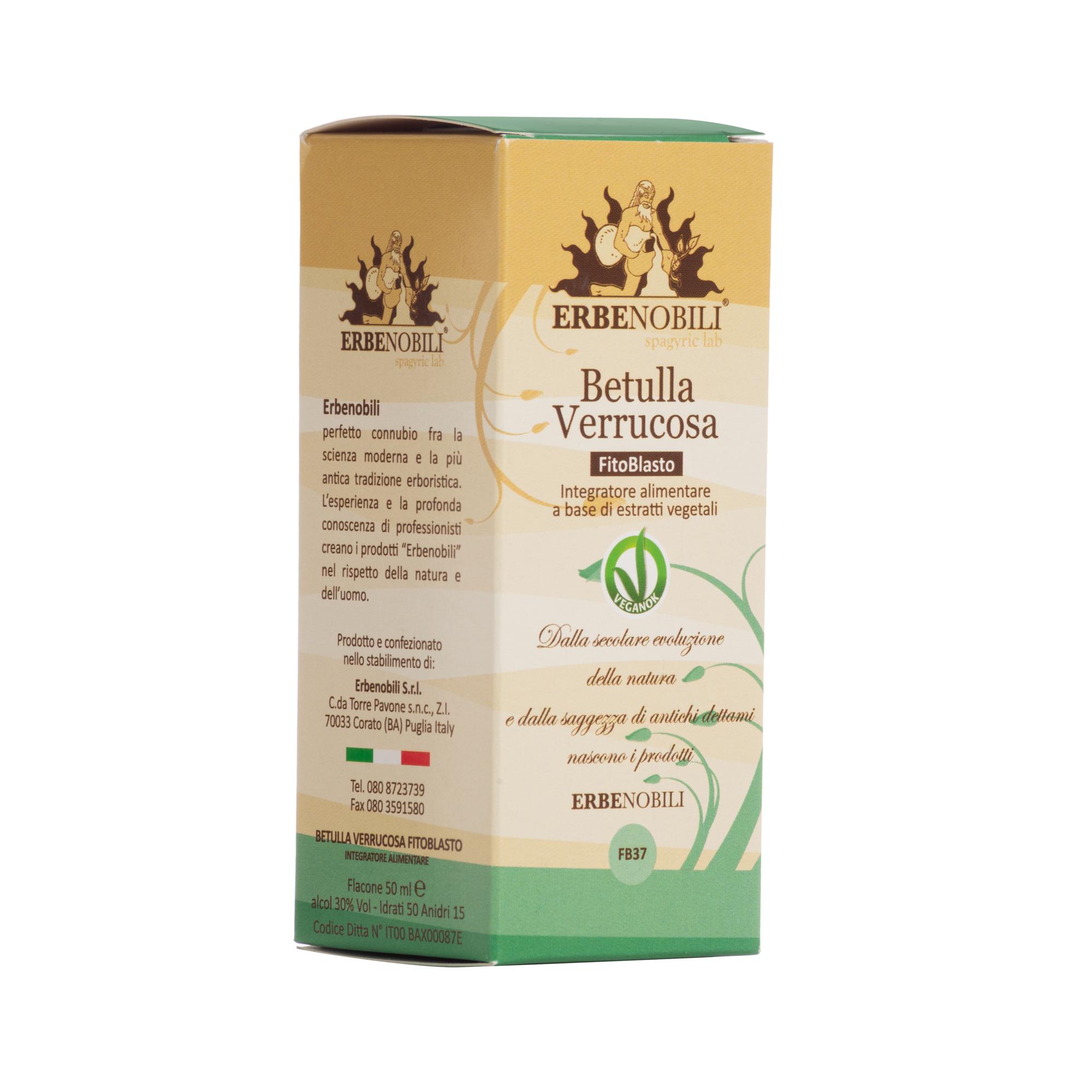 Fitoblasto Betulla Verrucosa Linfa Integratore Drenante 50 ml