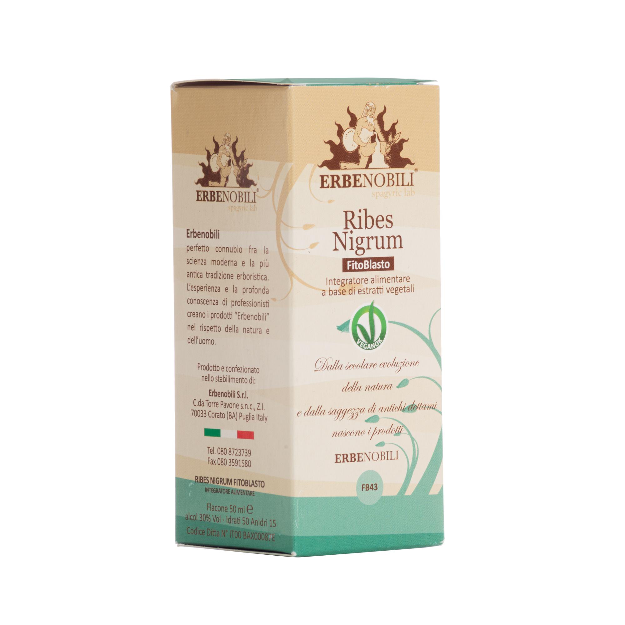 Fitoblasto Ribes Negrum Integratore Drenante 50 ml