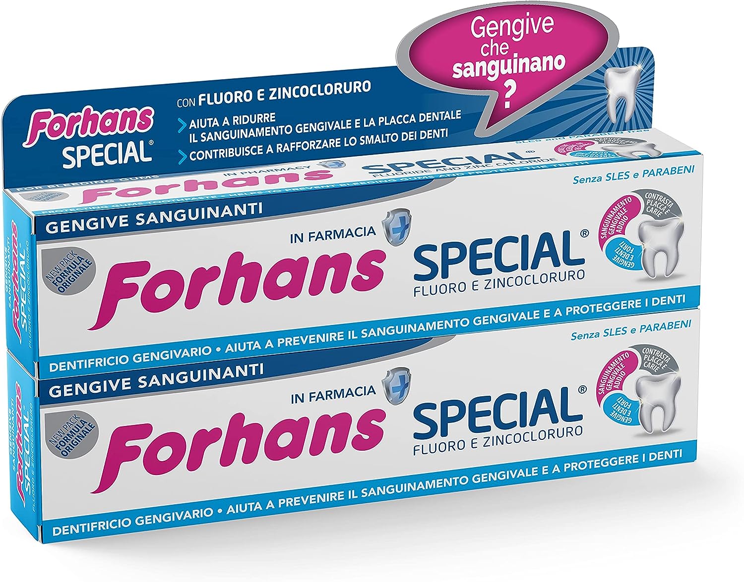 Forhans Special Dentifricio Gengivario 2x75 ml