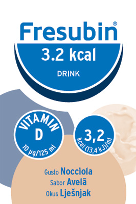 Fresubin 3,2 Kcal Drink Proteico Gusto Nocciola 4 x 125 ml