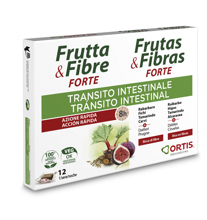 Frutta & Fibre Forte Integratore Transito Intestinale 12 Cubetti