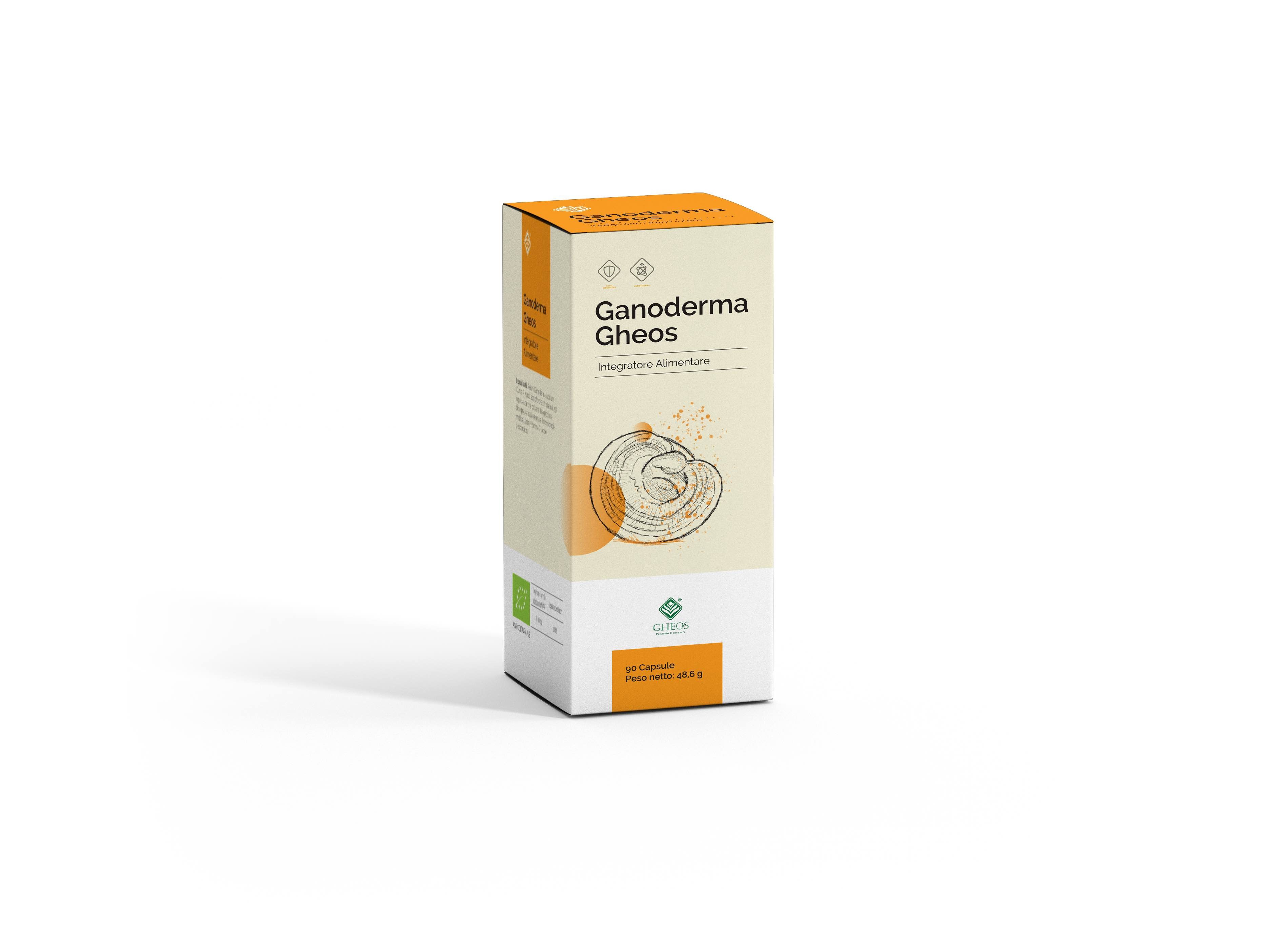 Ganoderma Gheos Integratore Sistema Immunitario 90 Capsule