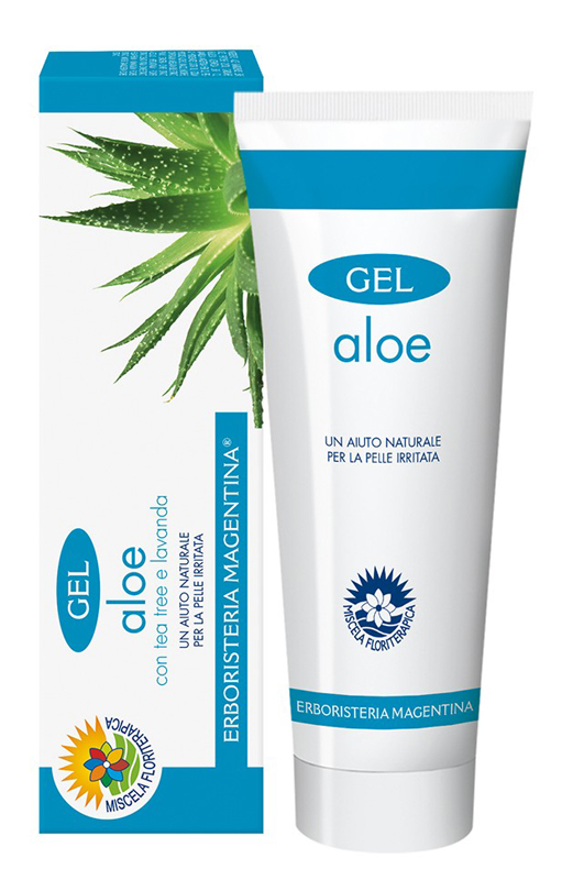 Gel Aloe con Tea Tree e Lavanda - Crema Corpo per Prevenire le Scottature - 100 ml