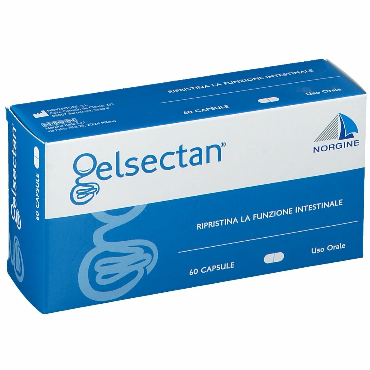 Gelsectan Integratore Funzione Intestinale 60 Capsule