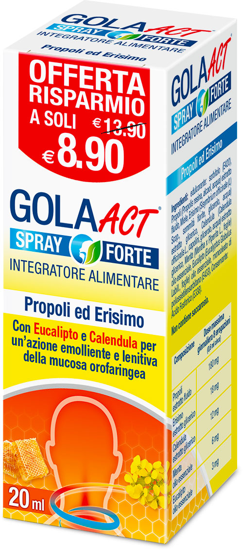 Gola Act Spray Forte Integratore 20 ml