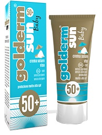 Golderm Sun Baby SPF50+ - Crema Viso Solare per Bambini con Protezione Molto Alta SPF 50+ - 50 ml