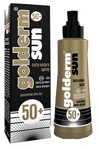 Golderm Sun SPF50+ - Spray Solare Corpo con Protezione Molto Alta SPF 50+ - 100 ml