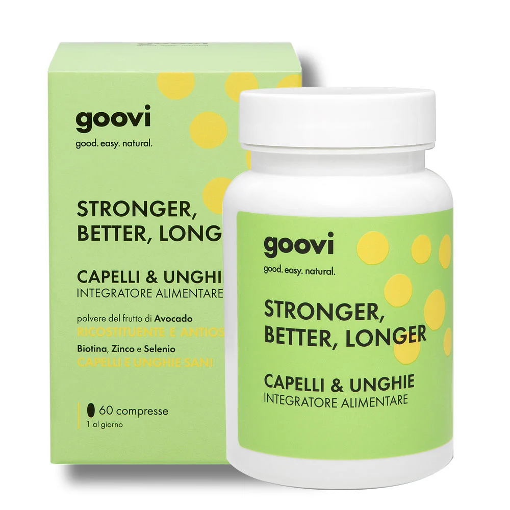 Goovi Stronger, Better, Longer Integratore per Capelli e Unghie 60 Compresse