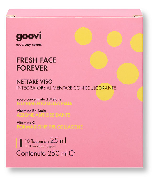 Goovi Fresh Face Forever Nettare Viso Integratore Collagene 10 Flaconcini
