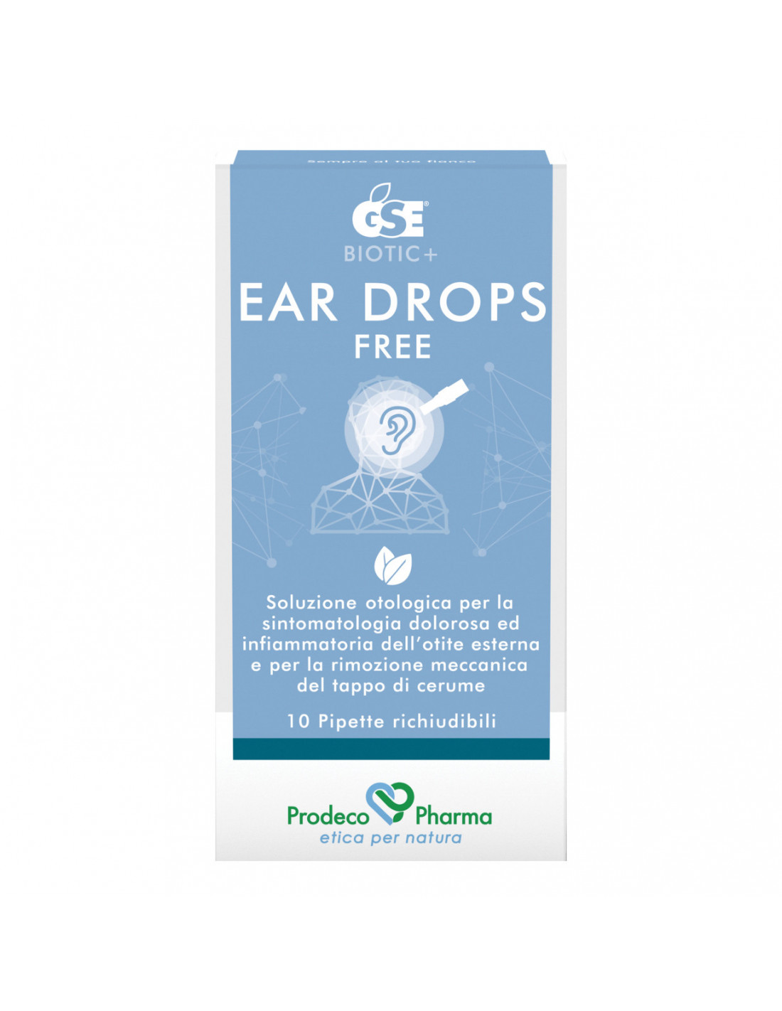 GSE Ear Drops Free Gocce Igiene Oculare 10 Pipette