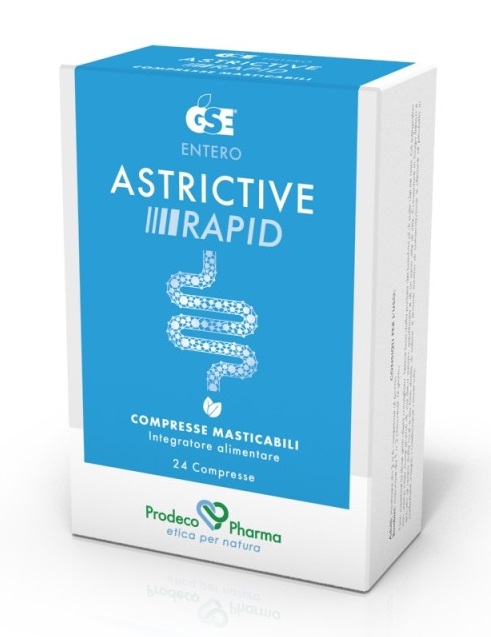 GSE Entero Astrictive Rapid Integratore Regolarità Intestinale 24 Compresse Masticabili