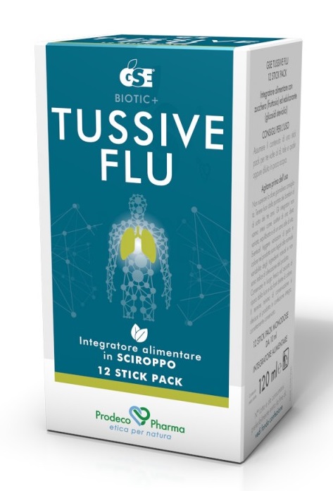 GSE Tussive Flu Integratore Fluidificante 12 Stickpack