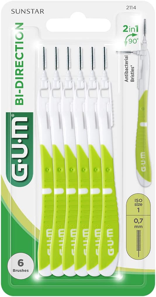 Gum Bi-Direction Scovolini Punta Ultra Fine 0.7 mm 6 Pezzi