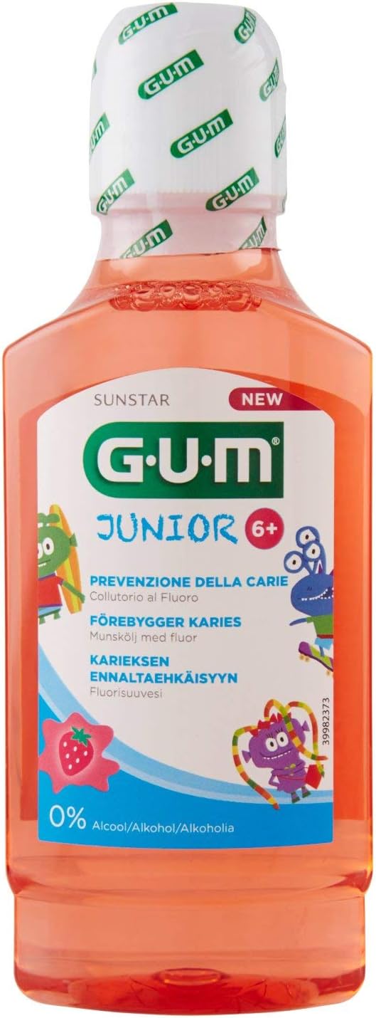 Gum Junior Collutorio per Bambini 7+ Anni 300 ml
