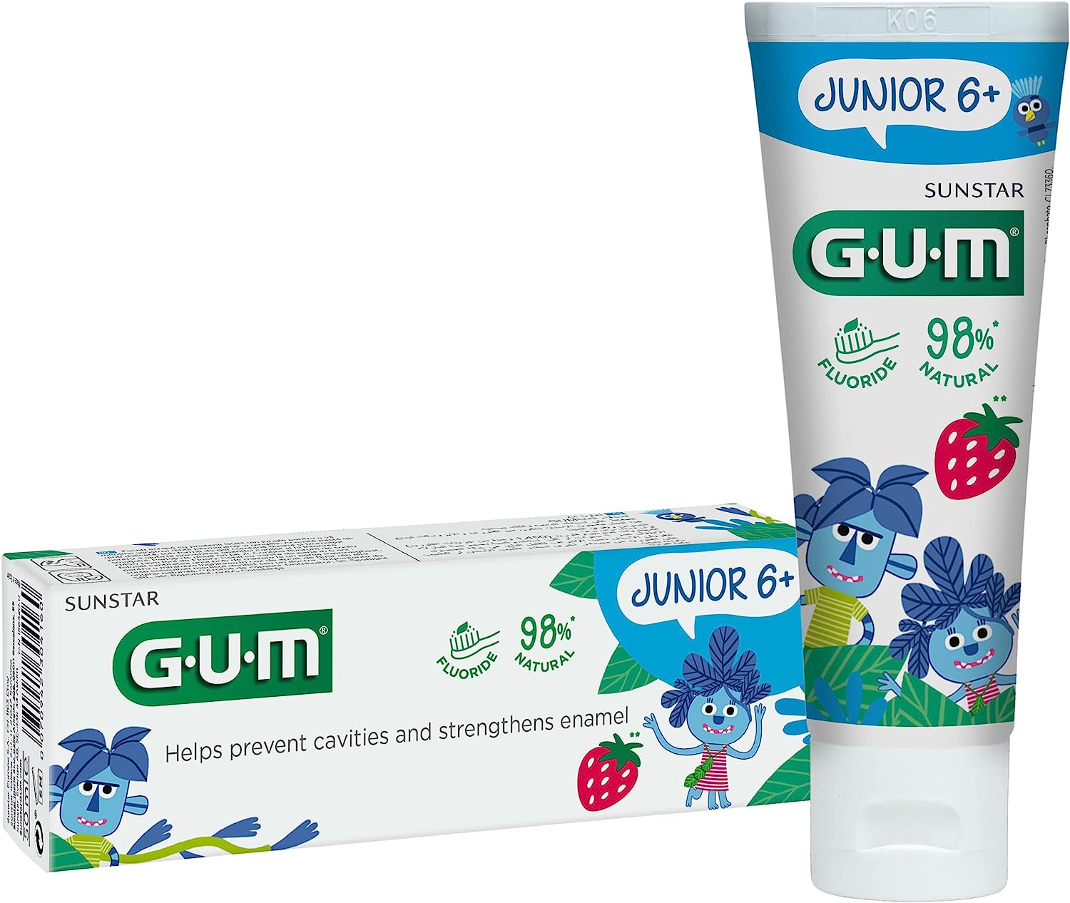 Gum Junior Dentifricio in Gel con Fluoro 7-12 Anni 50 ml