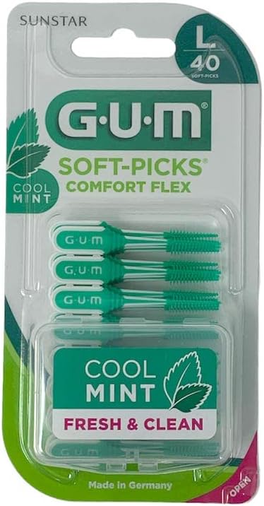 Gum SoftPicks Comfort Flex Cool Mint Scovolini Large 40 Pezzi