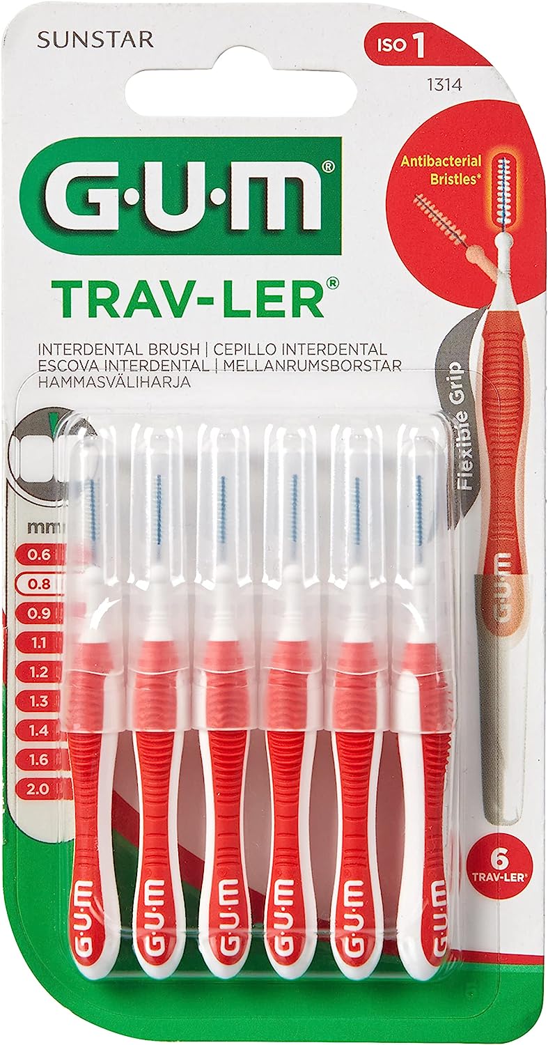 Gum TravLer Scovolino 0.8 mm - 6 Pezzi
