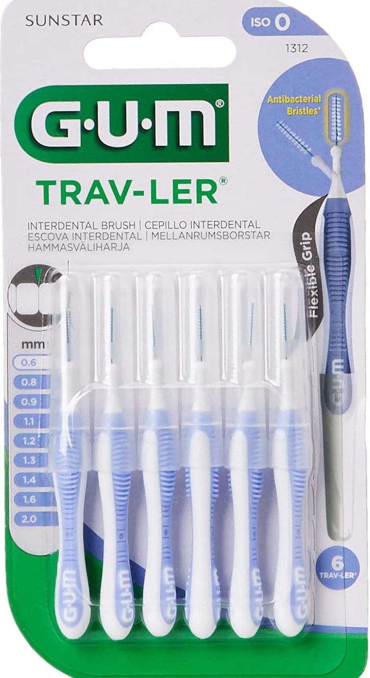 Gum TravLer Scovolino 0.6 mm - 6 Pezzi