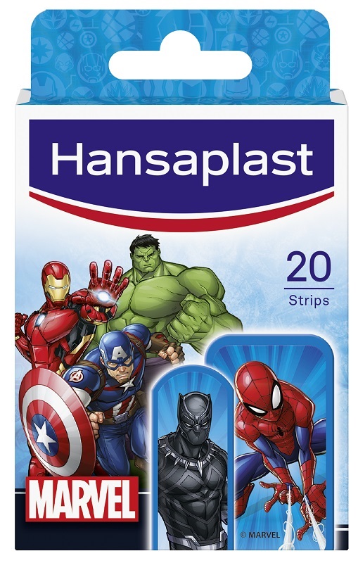 Hansaplast Marvel - Cerotto per Bambini - 20 Pezzi