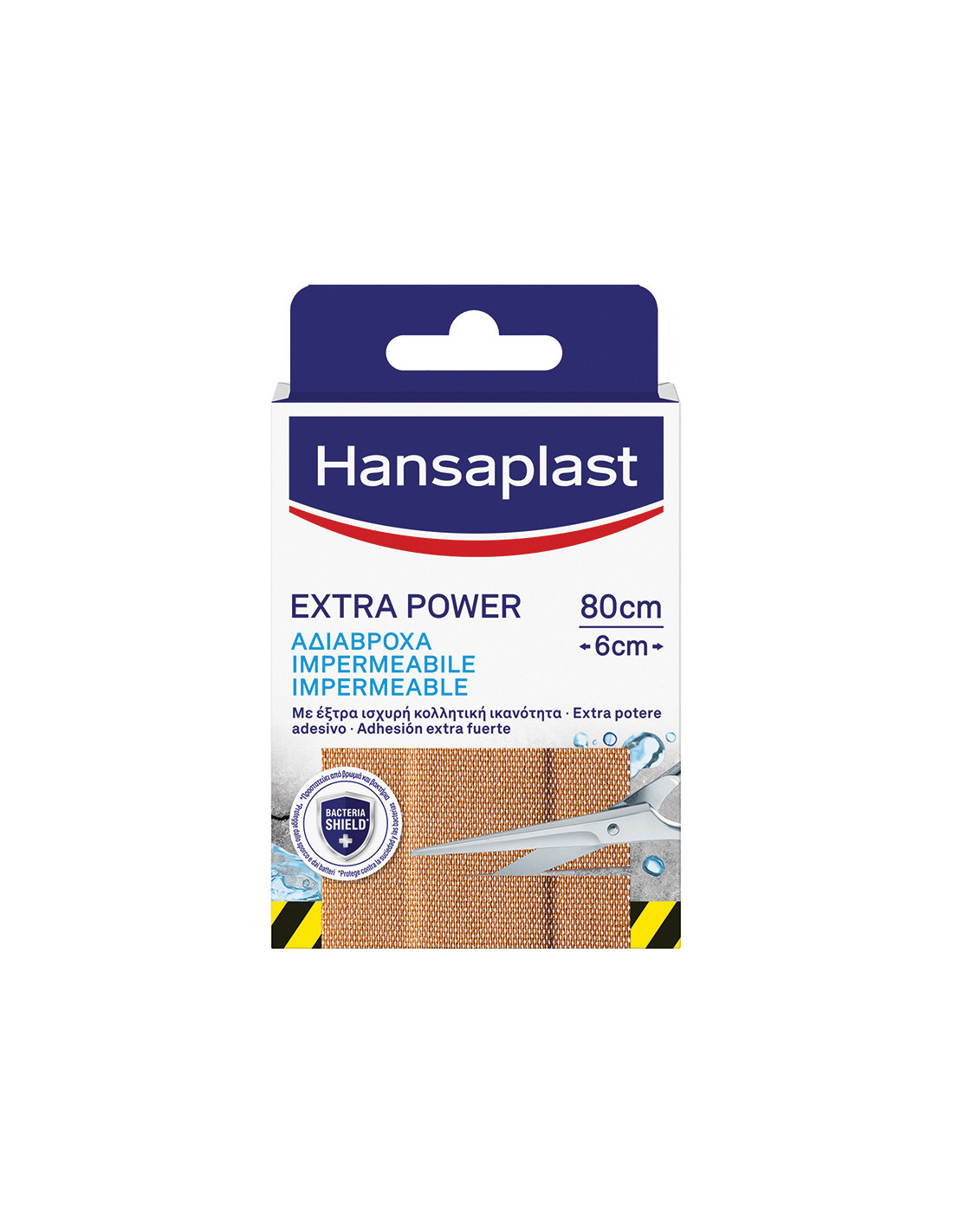 Hansaplast Exta Power - Cerotti in Striscia Misura 10 x 6 cm - 8 Pezzi