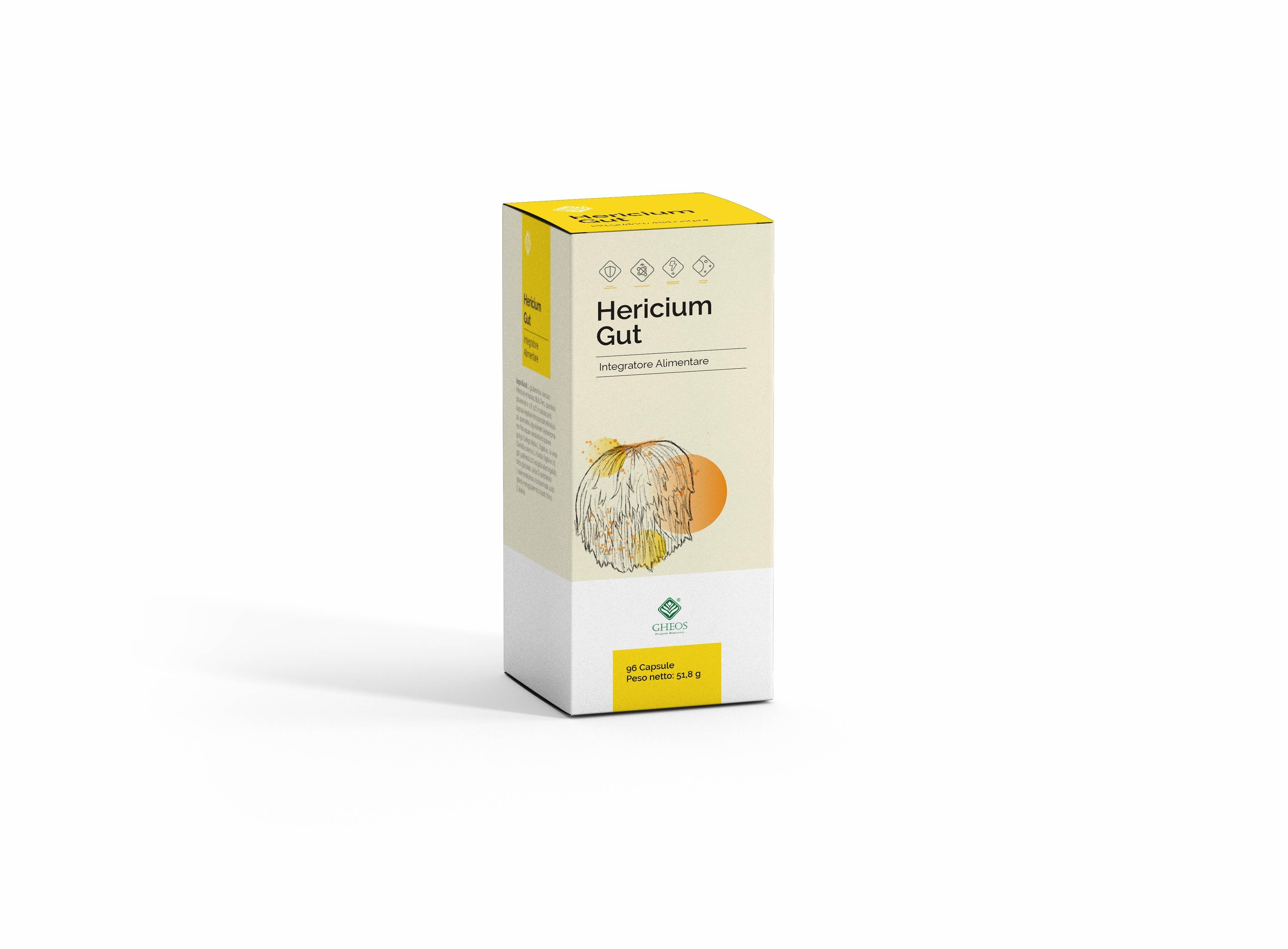Hericium Gut Integratore Trofismo delle Mucose 96 Capsule