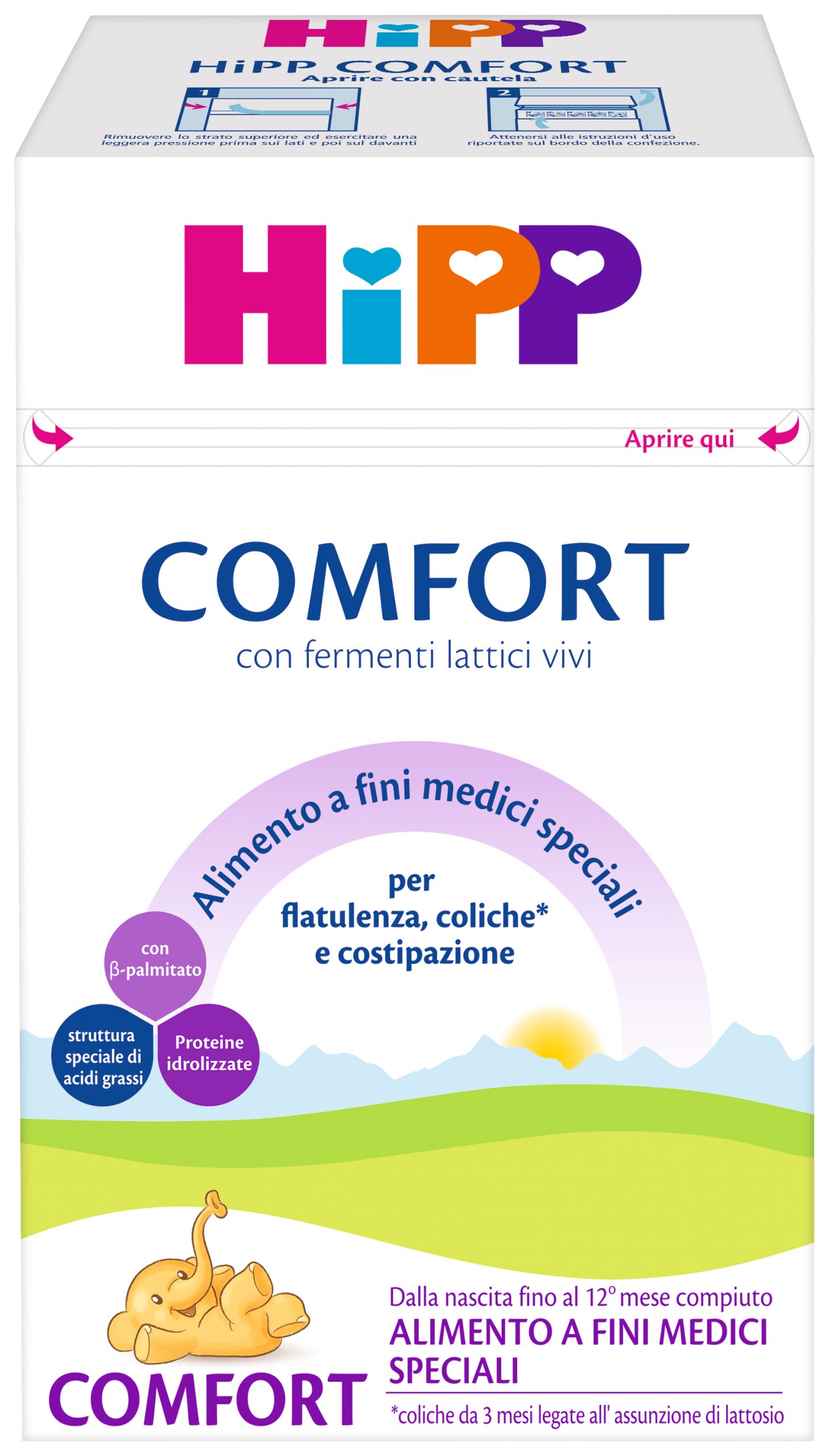 Hipp Comfort Latte in Polvere con Fermenti Lattici 600 g