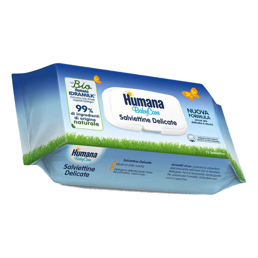 Humana Baby Care - Salviette Detergenti - 72 Pezzi