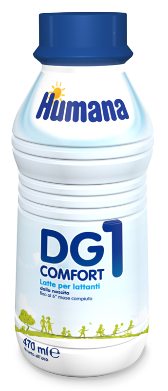 Humana DG1 Comfort - Latte Liquido dalla Nascita al 6° Mese - 470 ml