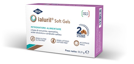 Ialuril Soft Gels - Integratore per la Cistite - 60 Capsule Molli