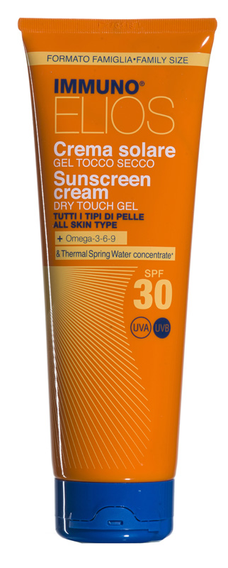 Immuno Elios - Crema Gel Solare Corpo Tocco Secco con Protezione Alta SPF 30 - 250 ml