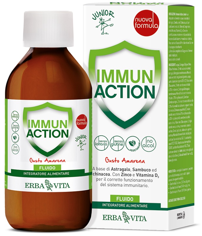 Immun Action Junior Fluido - Sciroppo per Difese Immunitarie - 200 ml