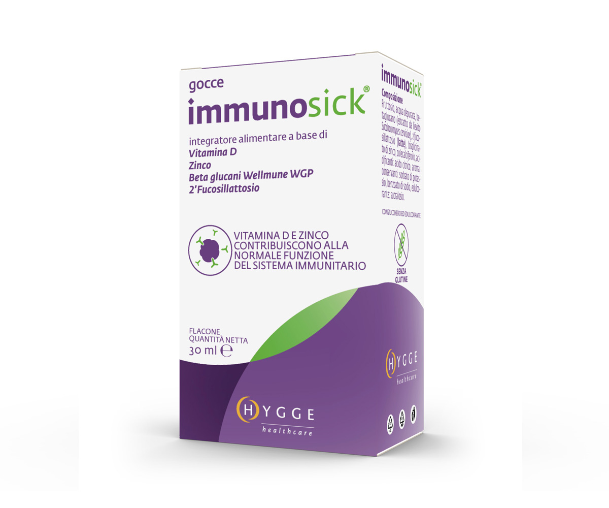 Immunosick - Integratore in Vitamina D e Zinco per Sistema Immunitario - 30 ml