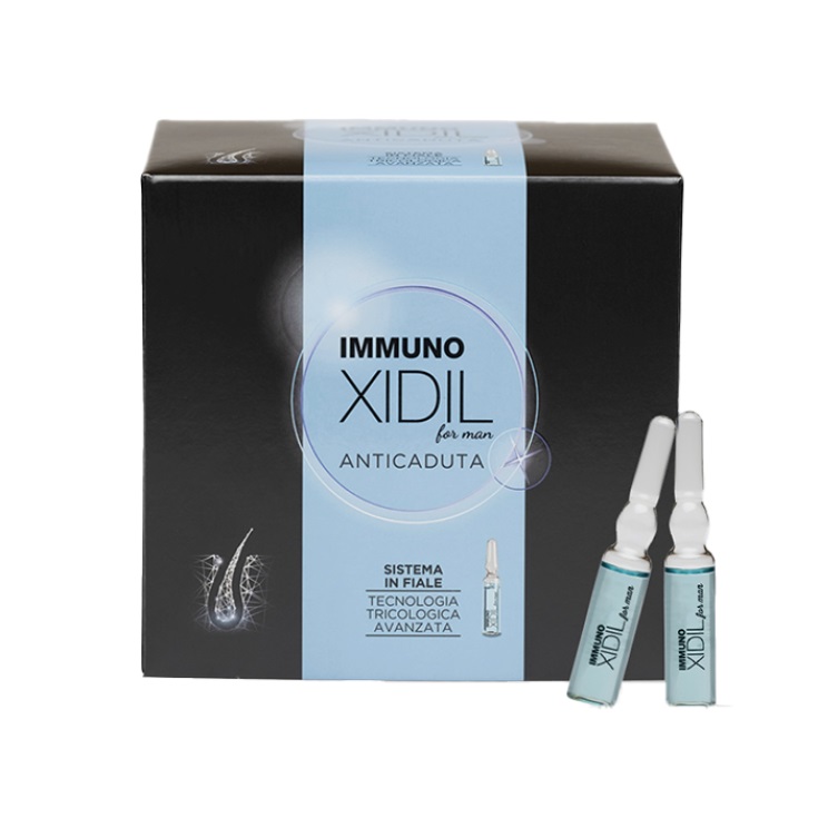 Immunoxidil - Trattamento Anticaduta Capelli Uomo - 8 Fiale