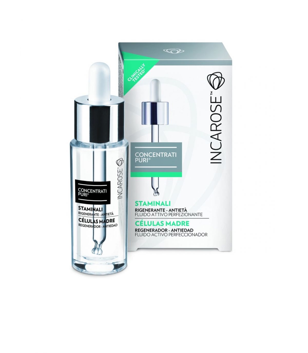 Incarose Concentrati Puri Siero Viso Antietà con Staminali 15 ml