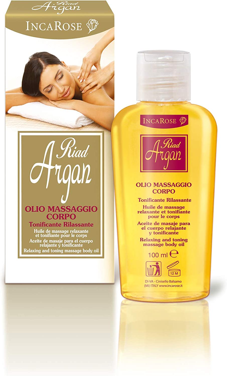 Incarose Riad Argan Olio Massaggio Corpo 100 ml