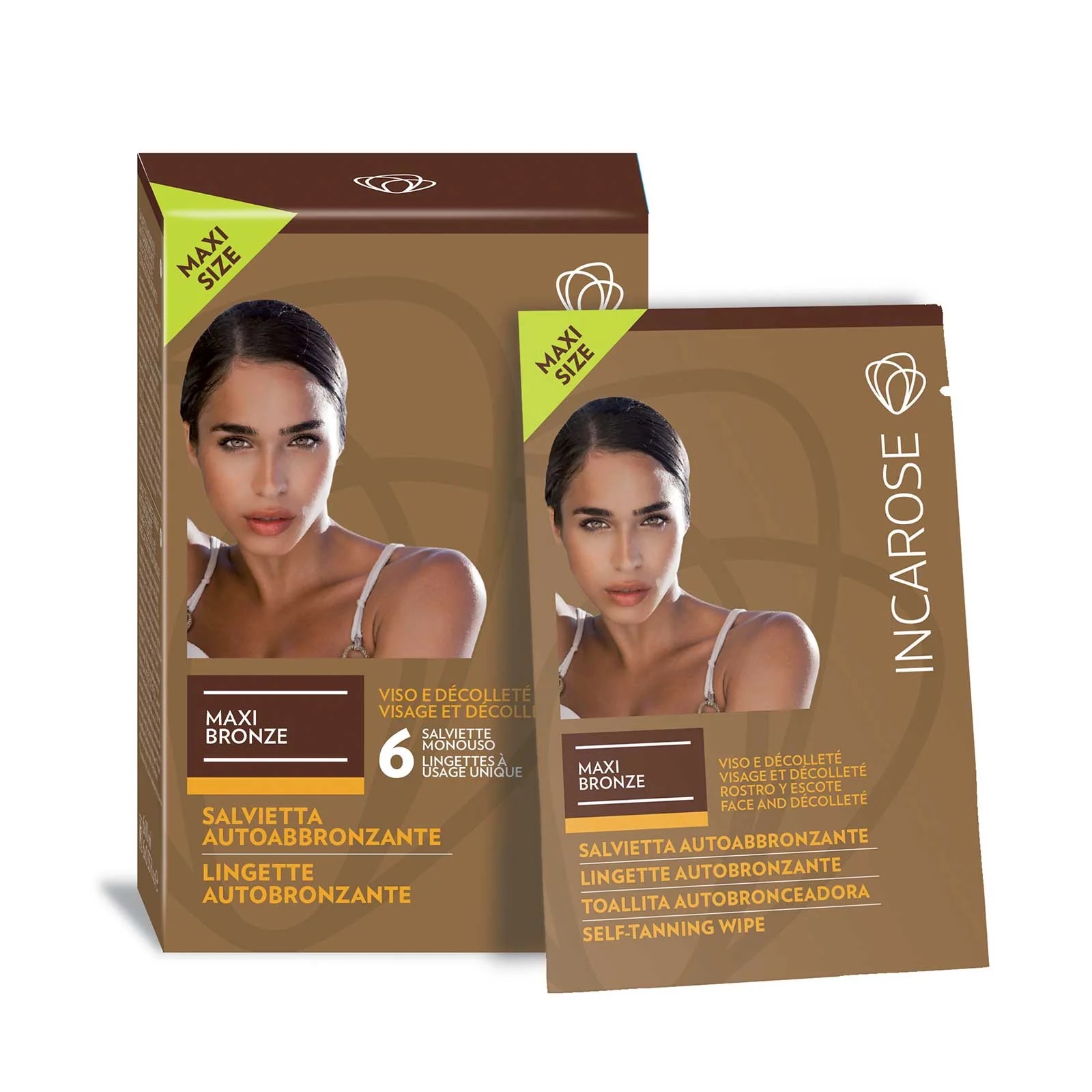 Incarose Maxi Bronze Salvietta Autoabbronzante Viso 6 Pezzi