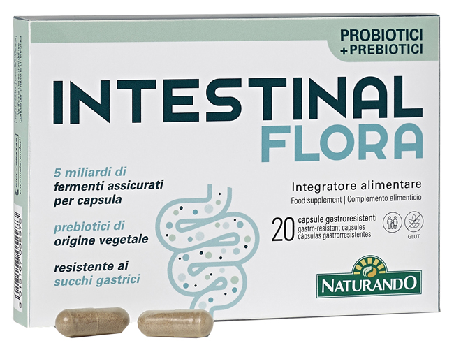 Intestinal Flora - Integratore di Probiotici - 20 Capsule