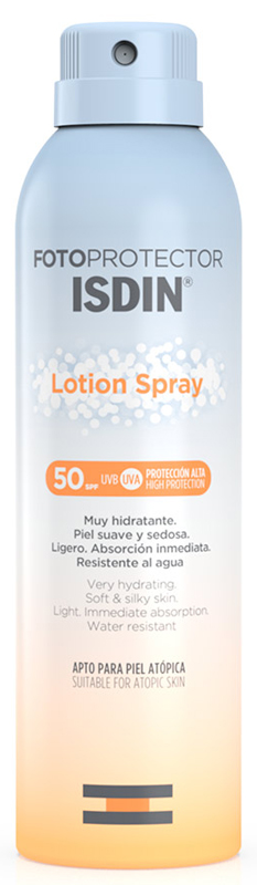Isdin Fotoprotector Lotion - Spray Solare Corpo con Protezione Molto Alta SPF 50 - 250 ml