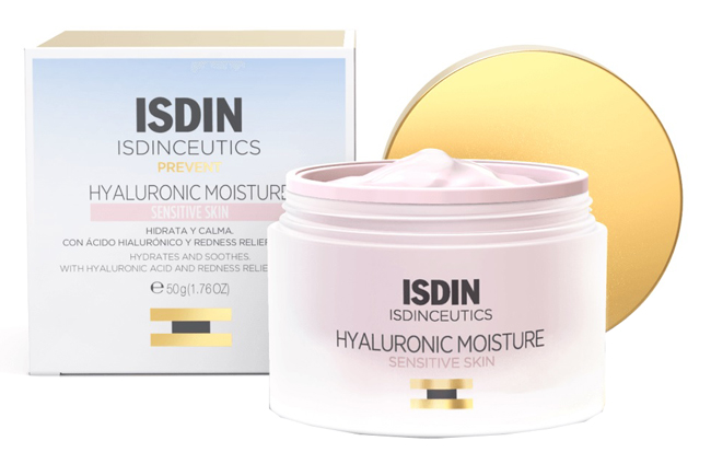 Isdin Hyaluronic Moisture Sensibile - Crema Viso Idratante - 50 ml
