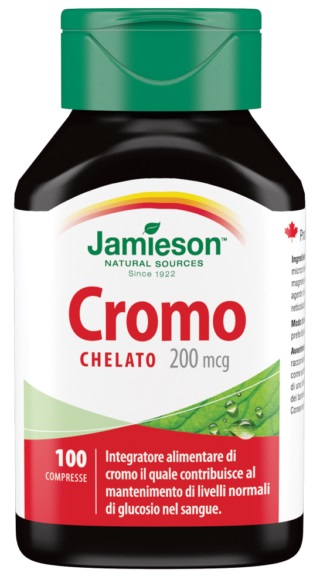Jamieson Cromo Chelato Integratore Benessere Cardiovascolare 100 Compresse